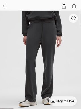 lululemon athletica Womens Softstream Black Sweatpants